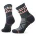 Șosete Merino hiking Smartwool Hike Zig Zag Valley - gri Ash/Charcoal | Mid Crew | Light Cushion