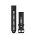 Garmin curea silicon QuickFit 20 - neagra cu parte extra lunga pentru Fenix 5s/ 6s/ 7s D2 Delta S