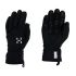 Haglöfs Bow Windstopper Glove – Mănuși din piele cu Windstopper - Negru True Black